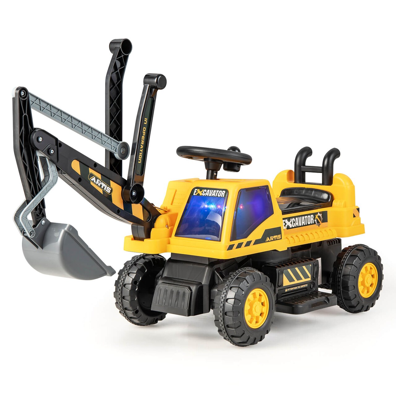 Toddler ride top on digger